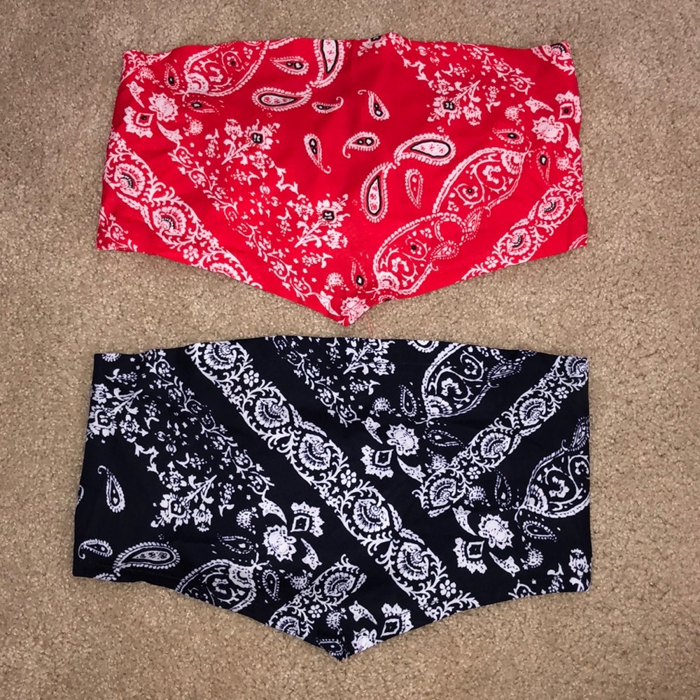 ONLY dark blue bandanna bandeau